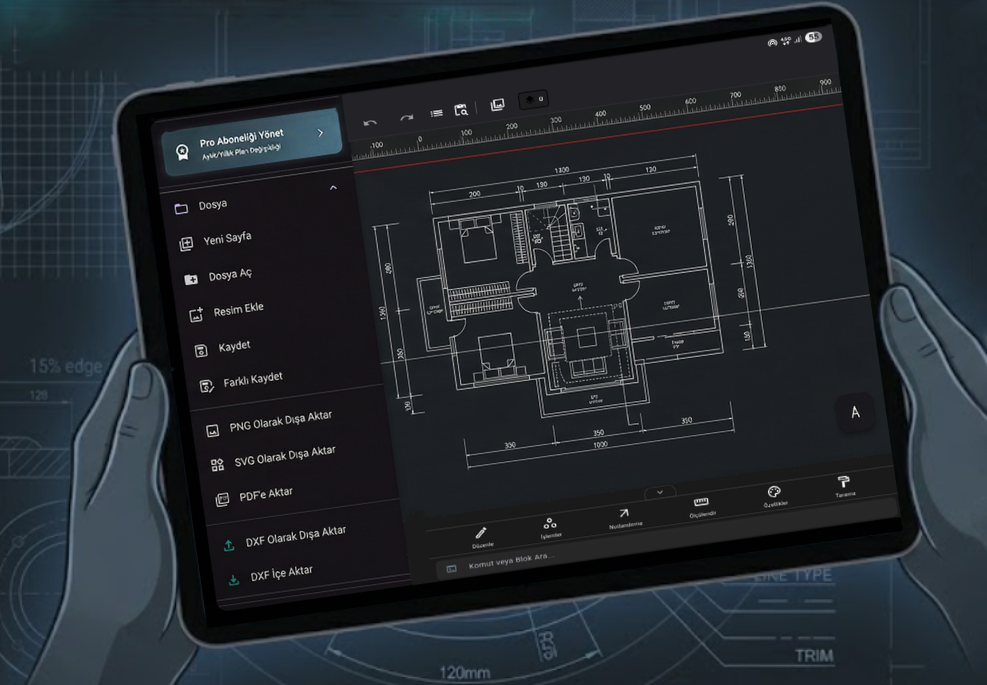 TamgamCAD Çizim Ekranı
